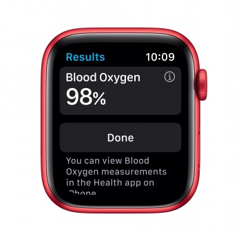 Apple Watch Series 6 GPS 44mm en color Aluminio Rojo con Correa deportiva Roja M00M3TY A