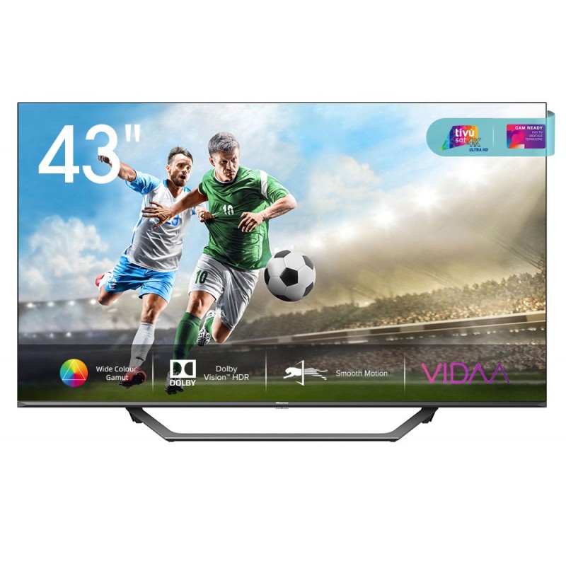 Hisense 43A7500F - 43" - 4K Ultra HD - Smart TV - Wifi - Negro H43A7500F