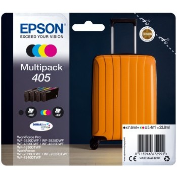 Epson 405 DURABrite Ultra Ink Original Negro, Azul, Cian, Amarillo C13T05G64010
