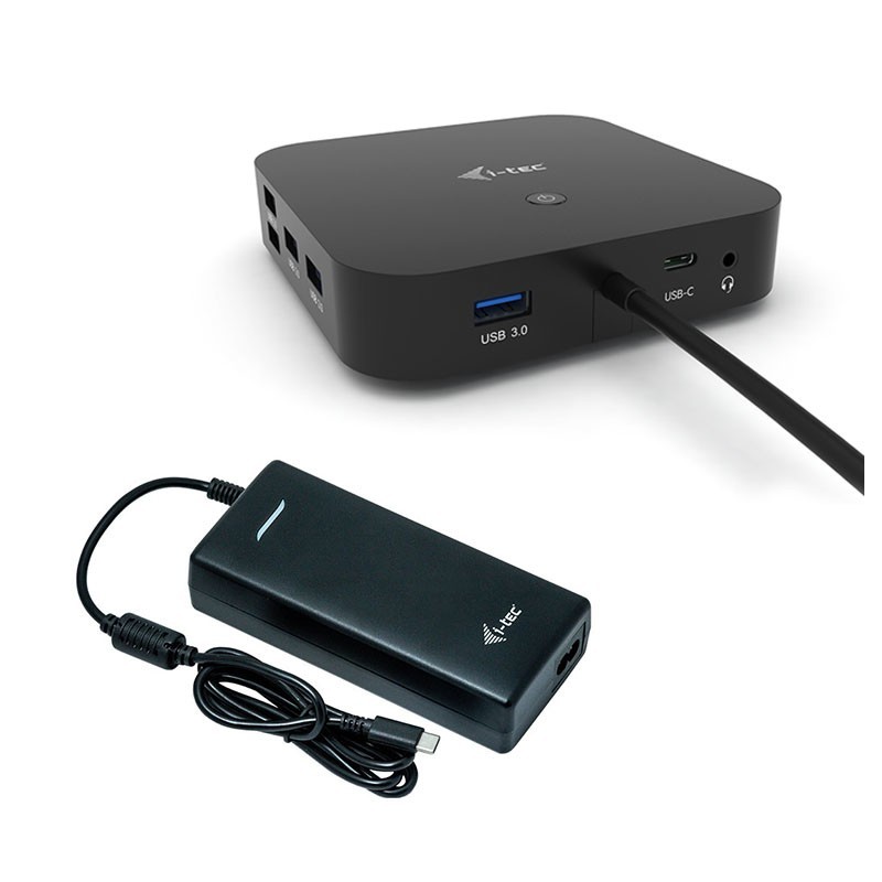 i-tec USB-C Dual Display Docking Station with Power Delivery 100 W + Universal Charger 112 W C31DUALDPDOCKPD100W