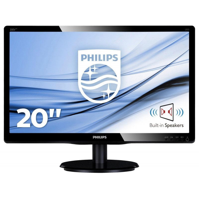 (Reacondicionado) Philips Monitor LCD con retroiluminación LED, 1600 x 900 Pixeles, LED, TFT, Brillo 200V4LAB2 00