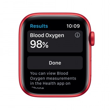 Apple Watch Series 6 GPS + Cellular 44mm en color Aluminio Rojo con Correa deportiva Roja M09C3TY A