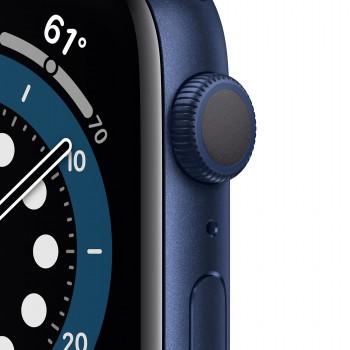 Apple Watch Series 6 GPS 40mm en color Aluminio Azul con Correa deportiva Azul Marino MG143TY A