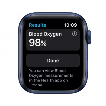 Apple Watch Series 6 GPS 40mm en color Aluminio Azul con Correa deportiva Azul Marino MG143TY A