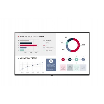 LG 55UL3G-B - 55" - IPS 4K Ultra HD - Señalización digital - Negro - Web OS 65UL3G-B.AEU