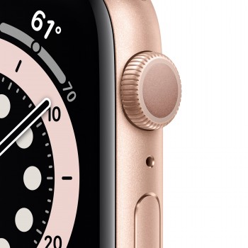 Apple Watch Series 6 GPS 40mm Color Aluminio Oro con Correa deportiva Rosa arena MG123TY A