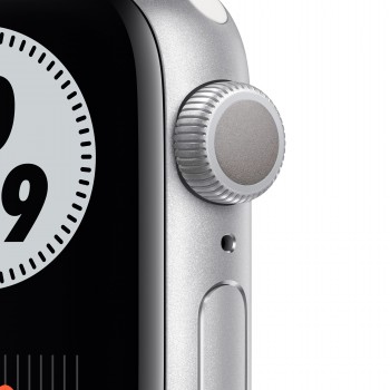 Apple Watch Nike Series 6 GPS 40mm Color Aluminio Plata con Correa Nike deportiva Platino Puro y Neg M00T3TY A