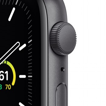 Apple Watch SE GPS 44mm Color Aluminio Gris Espacial con Correa deportiva Negro MYDT2TY A