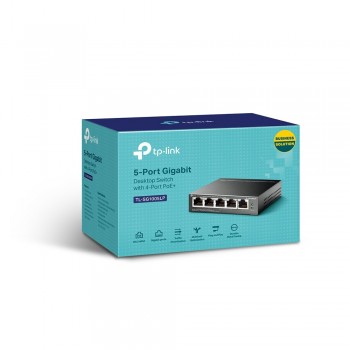 TP-LINK TL-SG1005LP - No administrado Gigabit Ethernet (10 100 1000) Negro - PoE