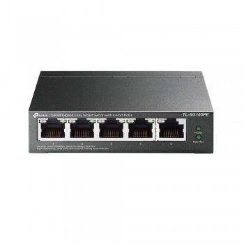 TP-LINK TL-SG105PE - No administrado L2 Gigabit Ethernet (10 100 1000) Negro - PoE