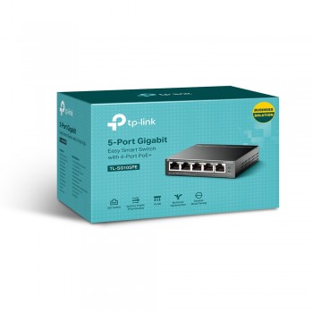 TP-LINK TL-SG105PE - No administrado L2 Gigabit Ethernet (10 100 1000) Negro - PoE