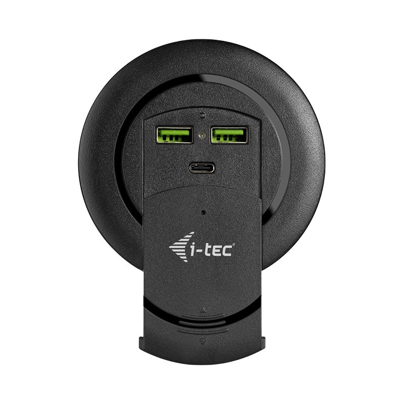 i-tec Built-in Desktop Fast Charger, USB-C PD 3.0 + 3x USB 3.0 QC3.0, 96 W CHARGER96WD