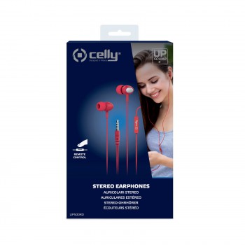 CELLY AURICULAR STEREO C MICRO UP500 ROJO UP500RD