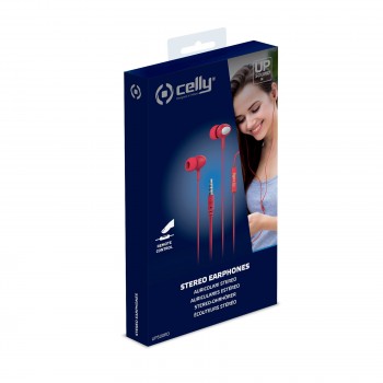 CELLY AURICULAR STEREO C MICRO UP500 ROJO UP500RD