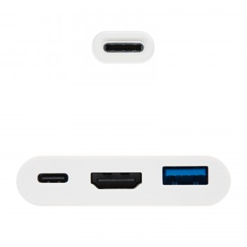 CABLE CONVERSOR USB-C A HDMI USB USB-C 3 EN 1 BLANCO 15CM 10.16.4302