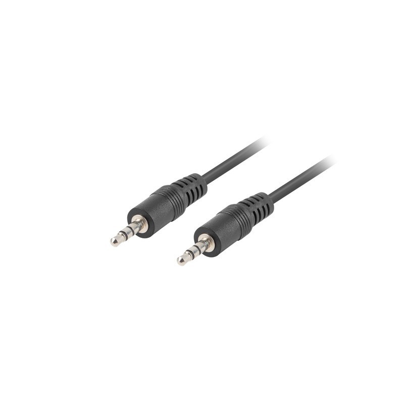 CABLE ESTÉREO LANBERG CA-MJMJ-10CC-0100-BK JACK 3.5MM MACHO A JACK 3.5MM MACHO - 10 METROS