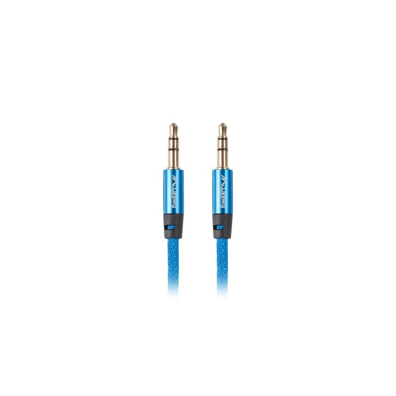 CABLE ESTÉREO LANBERG CA-MJMJ-10CU-0010-BL - CONECTORES JACK 3.5MM MACHO MACHO CHAPADOS EN ORO - CAB