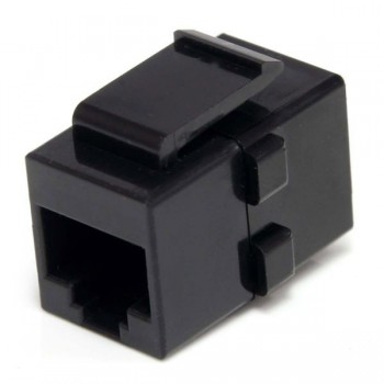 StarTech.com Caja de Empalme Acoplador Keystone Cable Cat5 Ethernet UTP - 2x Hembra RJ45 - Negro, Ne C6KEYCOUPLER