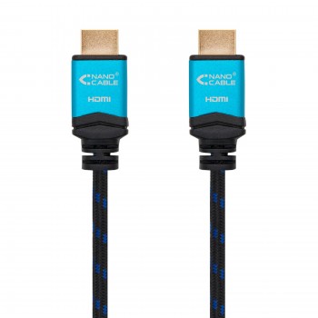 CABLE HDMI V2.0 4K 60HZ 18GBPS, AM-AM, NEGRO 5M NANOCABLE 10.15.3705