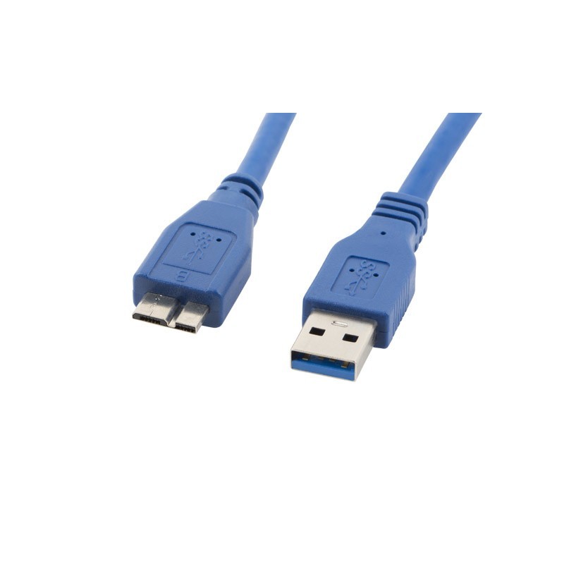 CABLE USB 3.0 MACHO A USB MICRO B MACHO LANBERG CA-US3M-10CC-0005-B - AZUL - 50 CENTÍMETROS