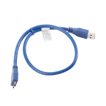 CABLE USB 3.0 MACHO A USB MICRO B MACHO LANBERG CA-US3M-10CC-0005-B - AZUL - 50 CENTÍMETROS