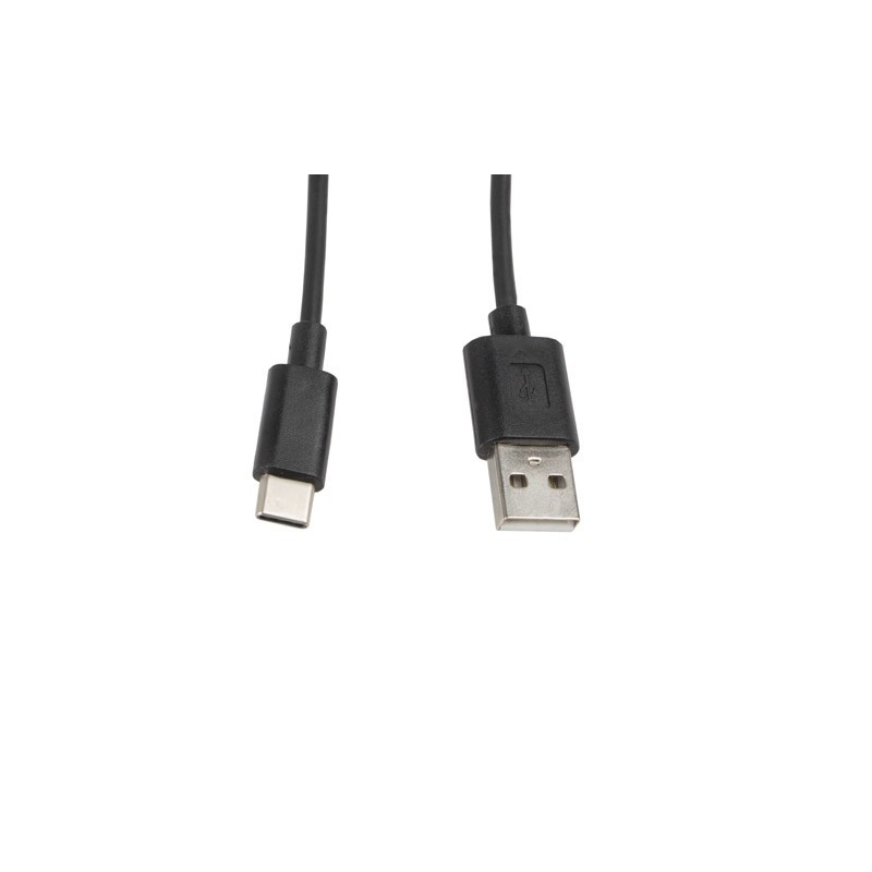 CABLE LANBERG CA-USBO-10CC-0010-BK USB MACHO A USB TIPO-C MACHO - NEGRO - 1 METRO