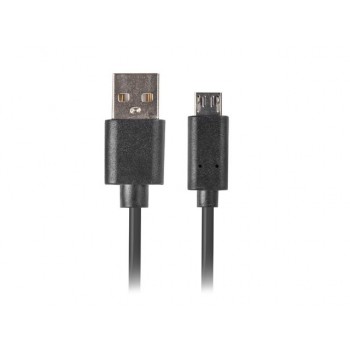 CABLE USB LANBERG CA-USBM-20CU-0018-BK - CONECTORES USB A A MICRO USB - QC 3.0 - 1.8M - NEGRO