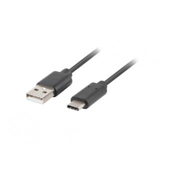 CABLE USB LANBERG CA-USBO-20CU-0005-BK - CONECTORES USB-A A USB TIPO-C - QC 3.0 - 0.5M - NEGRO