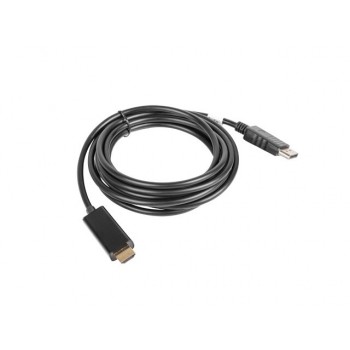 CABLE DISPLAYPORT MACHO A HDMI MACHO LANBERG CA-DPHD-10CC-0030-BK - MÁXIMA RESOLUCIÓN 1080P - 3 METR