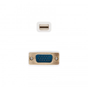 CABLE CONVERSOR MINI DP A VGA , MINI DP M-VGA M, 3M NANO BLANCO 10.15.4103