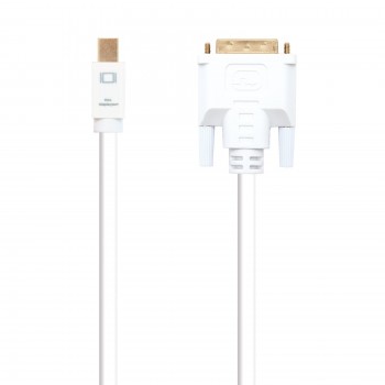 CABLE CONVERSOR MINI DP A DVI , MINI DP M-DVI M, 2M NANO BLANCO 10.15.4202