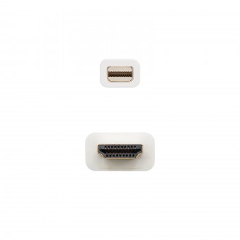 Cable conversor Mini dp a HDMI blanco 5m 10.15.4005