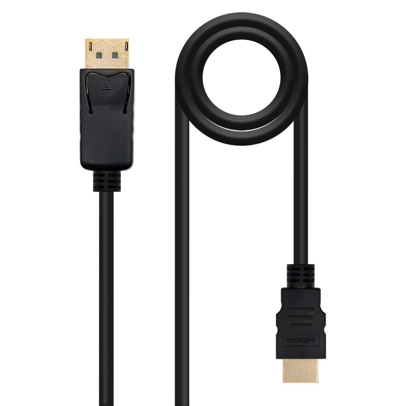 Cable conversor DP a HDMI negro, 5m 10.15.4305