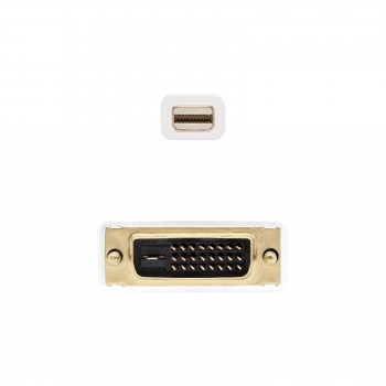Cable conversor Mini dp a DVI blanco, 5m 10.15.4205