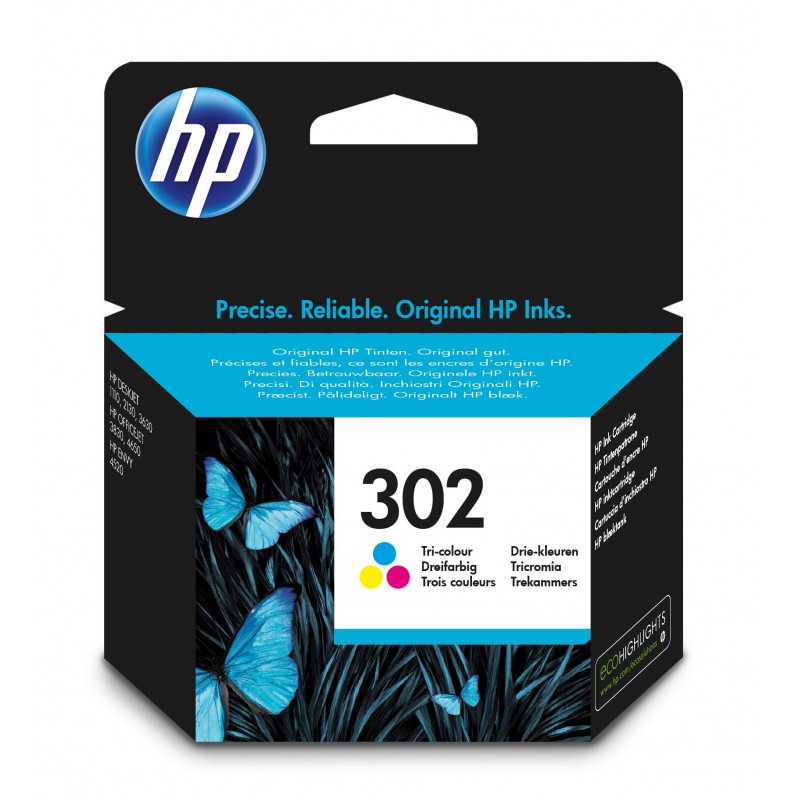 HP 302 PACK3 INK CARTRIDGE F6U65AEBL