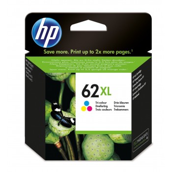 Cartucho de tinta original HP 62XL Tri-color  C2P07AEBL