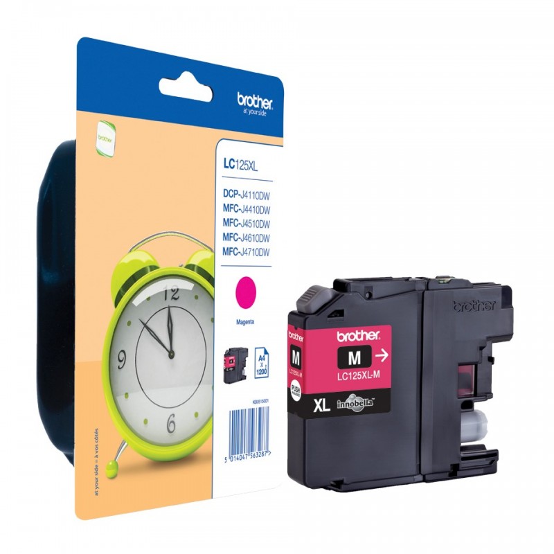 TINTA BROTHER LC125XLM DCPJ4110DW MFCJ4XXXDW MFCJ6XXXDW ORI MAGENTA
