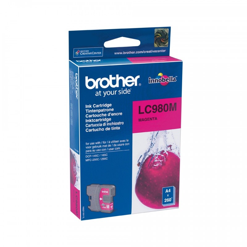 Brother LC980MBP - Cartucho de impresión - 1 x magenta - 260 páginas - blíster