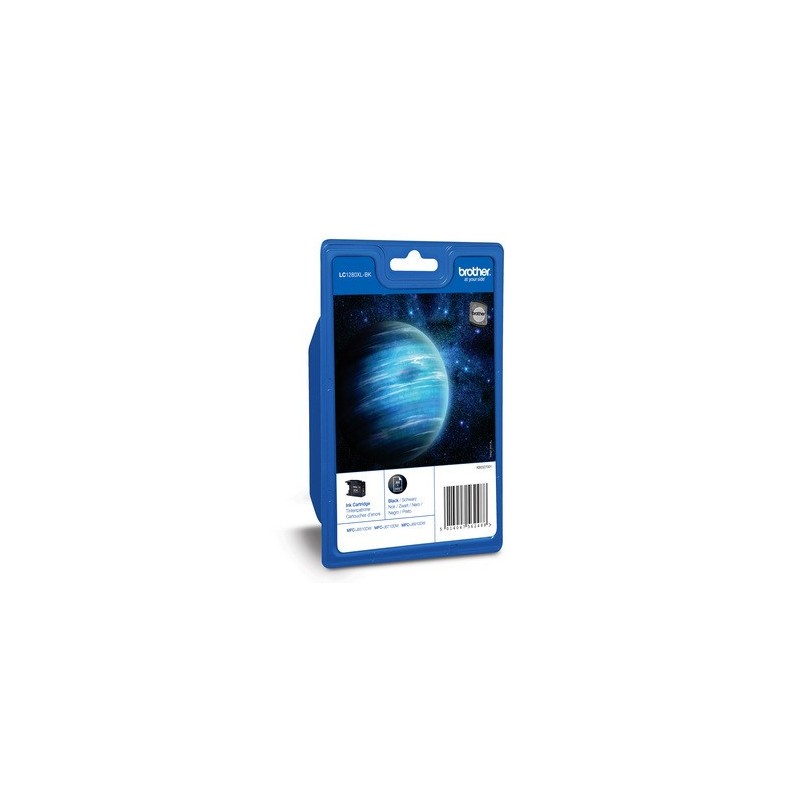 Brother LC1280XLBKBP - Cartucho de impresión - gran capacidad - 1 x negro - 2400 páginas - blíster