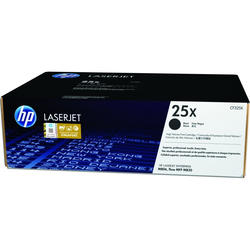 Cartucho de tóner original LaserJet HP 25X de alta capacidad negro CF325X