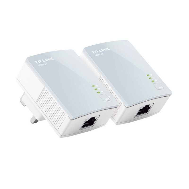 TP-LINK TL-PA411KIT AV500 Nano Powerline Adapter Starter Kit - puente - conectable en la pared 2 (la TL-PA411 KIT