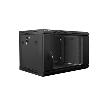 ARMARIO MURAL LANBERG WF01-6406-10B NEGRO - 19 48.26CM - 6U - IP20 - 600X450X368MM - HASTA 60KG DE 