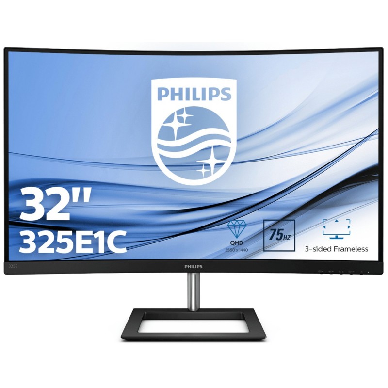 Philips E Line 325E1C 00 - 31.5" - 2560x1440 - Quad HD LCD - Negro
