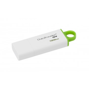 Kingston Technology DataTraveler G4, 128 GB, USB tipo A, 3.0 (3.1 Gen 1), Tapa, 10,31 g, Verde, Blan DTIG4 128GB