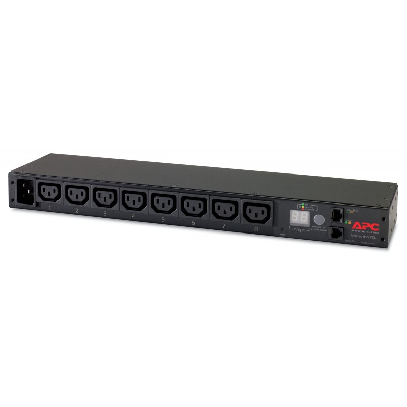 APC AP7821B, Regulado, 0U 1U, Horizontal Vertical, Negro, 8 salidas AC, C13 acoplador