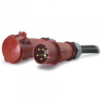 APC AP7175B, Regulado, Three-phase, Negro, LED, 1 salidas AC, IEC 309 32A 3P+N+E