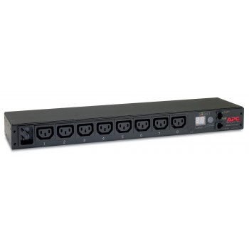 APC AP7821B, Regulado, 0U 1U, Horizontal Vertical, Negro, 8 salidas AC, C13 acoplador