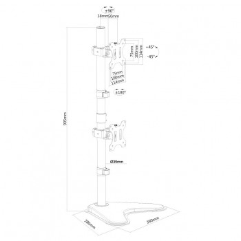 SOPORTE PARED MONITOR-TV FPMA-D550DDVBLA