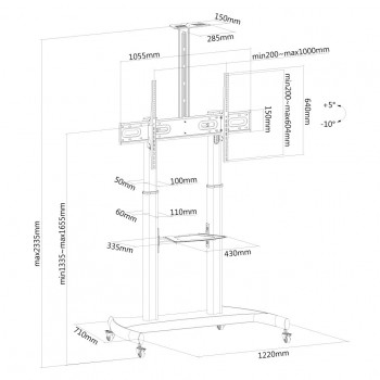 SOPORTE PARED MONITOR-TV PLASMA-M1950E
