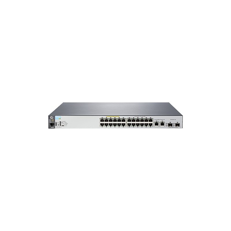HP 2530-24-PoE+ Switch - Conmutador - Gestionado - 24 x 10 100 + 2 x Gigabit SFP + 2 x 10 100 1000 - J9779AABB